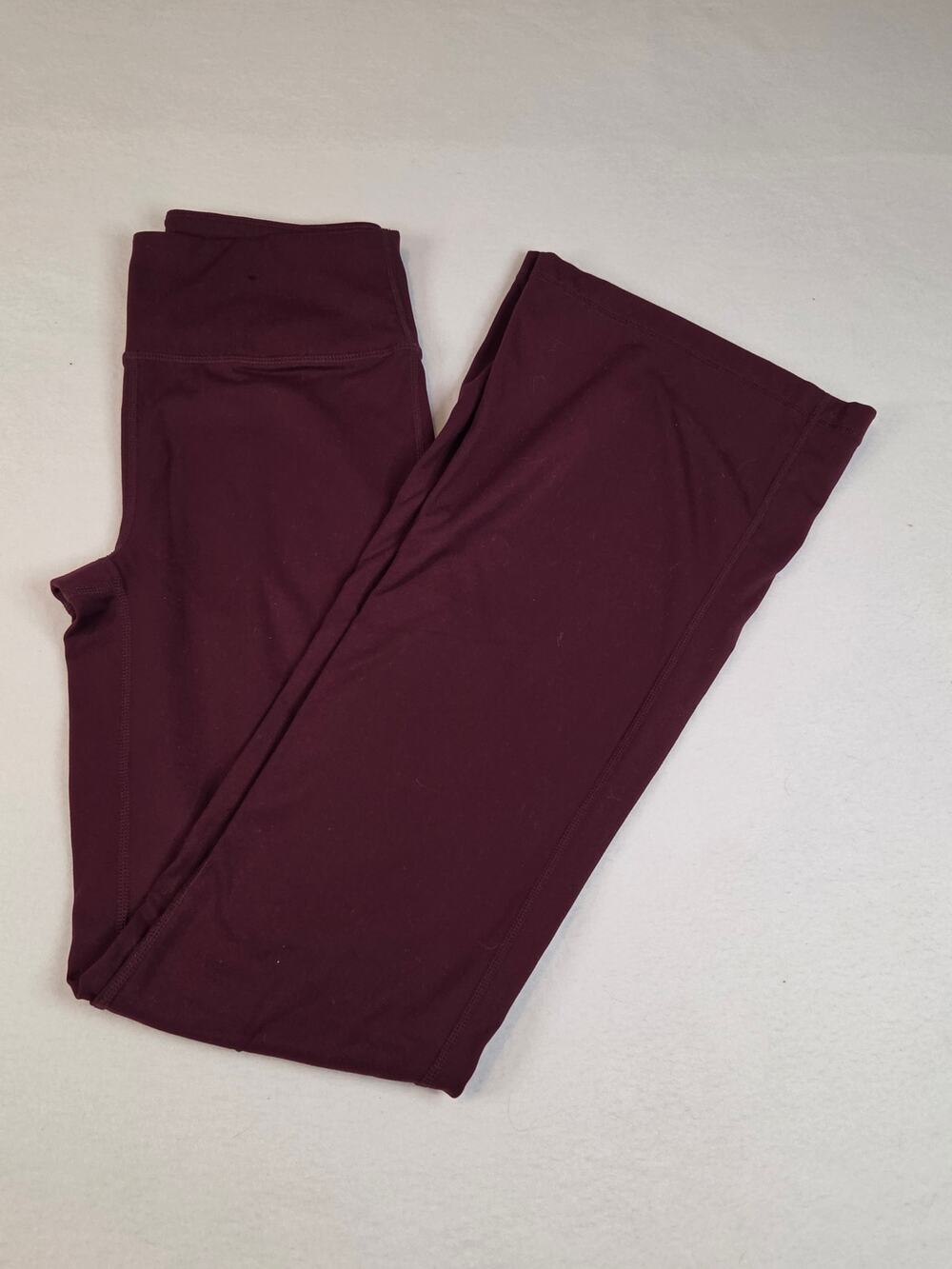 Ideology Women’s Burgundy Plum High Waisted Full Length Flare Leggings - Size S